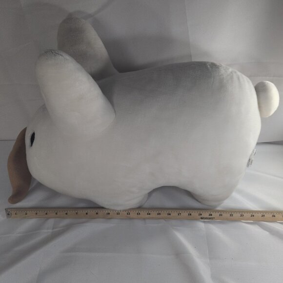 RARE 24" Happy Labbit Frank Kozik x KidRobot Rabbit Bunny Mustache Plush White - Picture 3 of 14